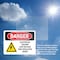 Signmission Electrical Hazard Low Voltage Danger Sign, Vinyl Decal, 10in W x 7in L, 2PK OS-2PACK-DS-D-710-L-2312 - alternate 2